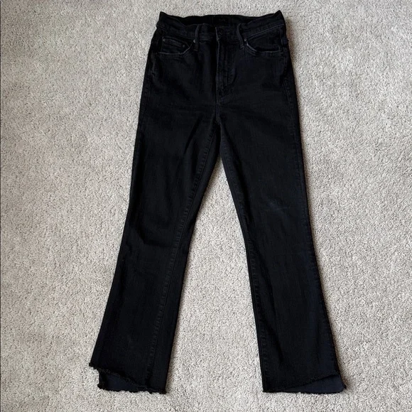 MOTHER The Insider Crop Step Fray JeansSize 25Color Not Guilty